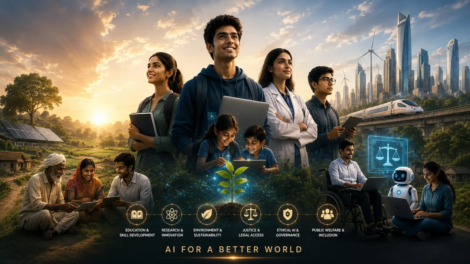 AI working with people of India